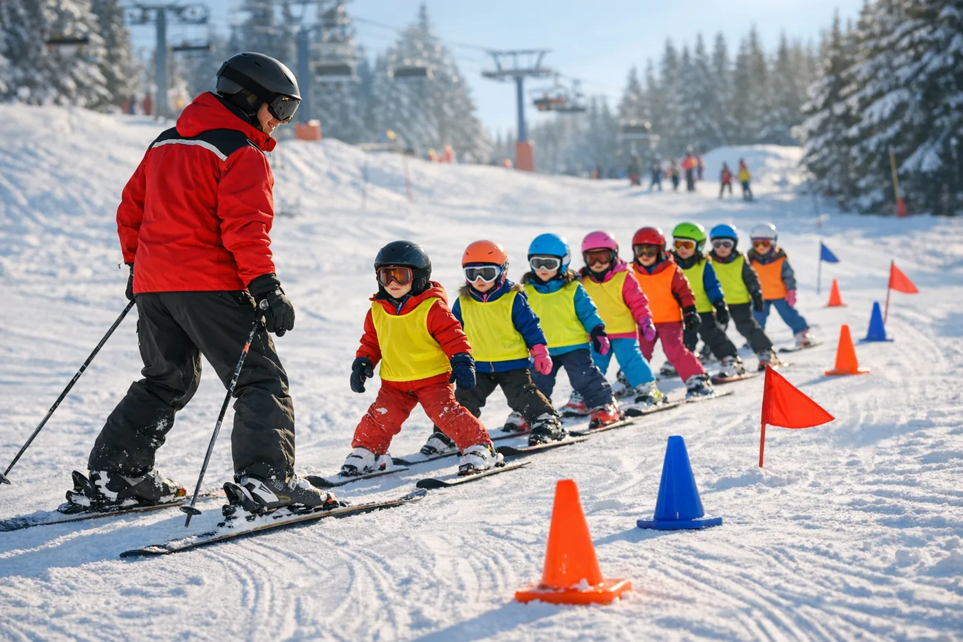 Voor het eerst op wintersport