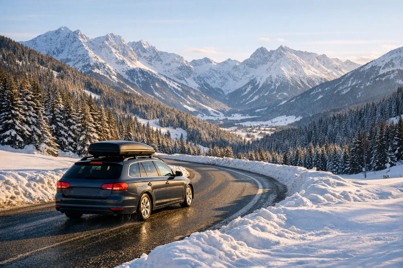 Met de auto naar de Alpen