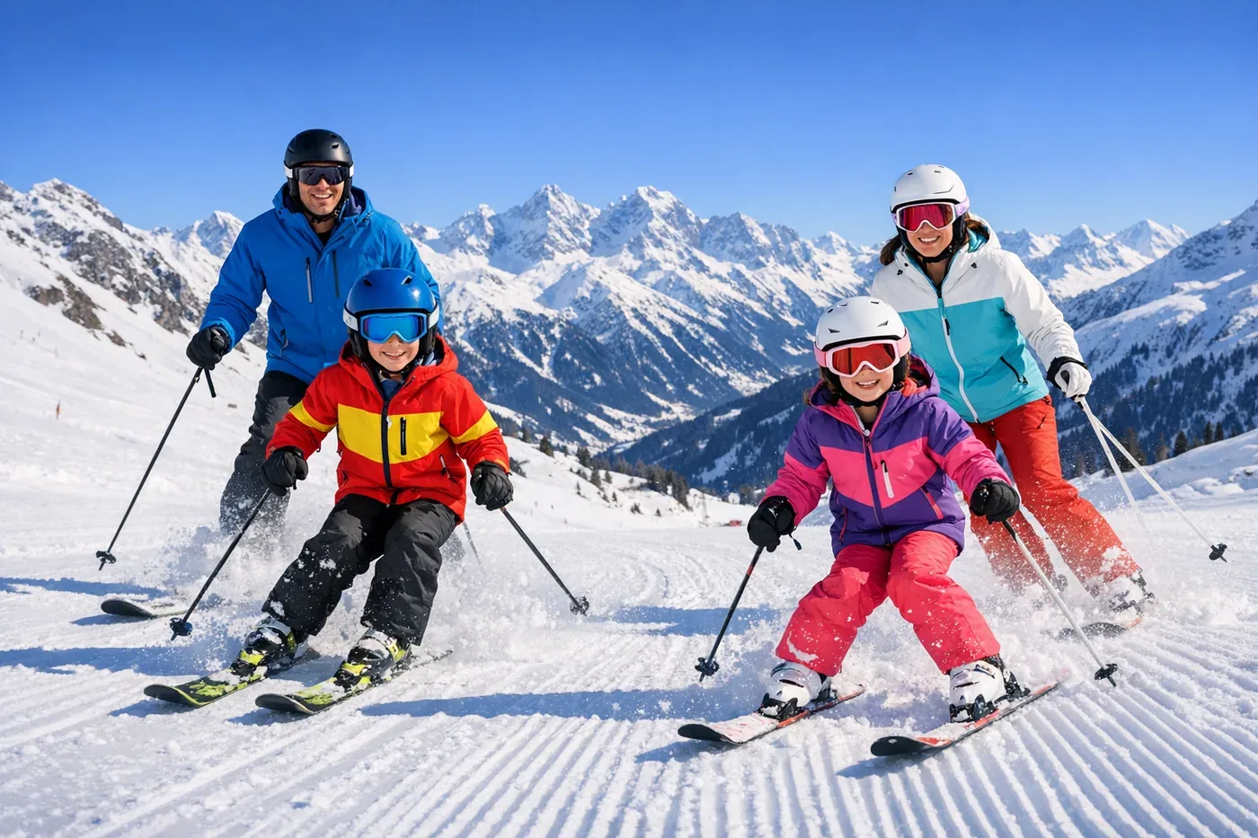 Skiën in de Alpen