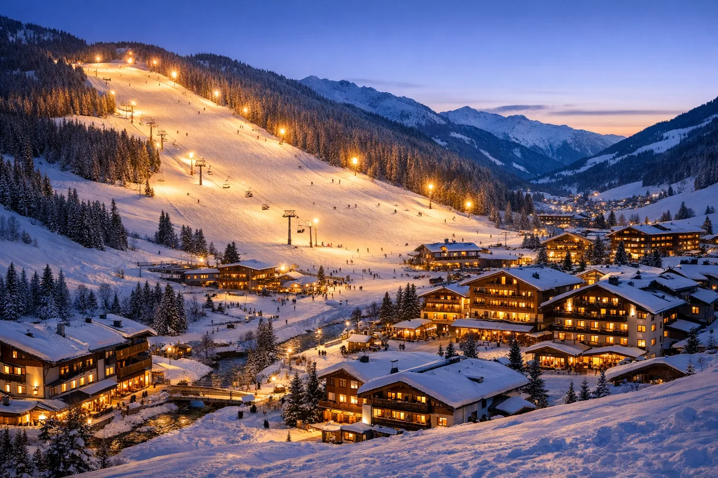 Wintersport in Flachau in Oostenrijk