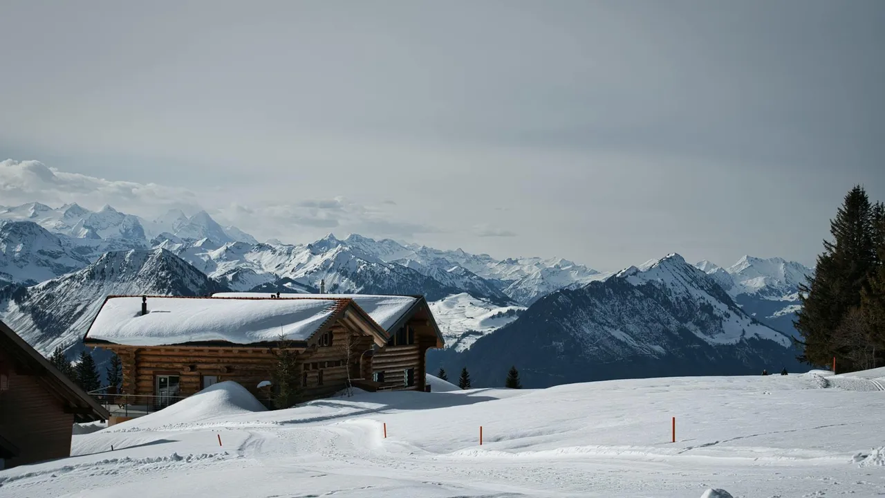 Wintersport in Gstaad in Zwitserland