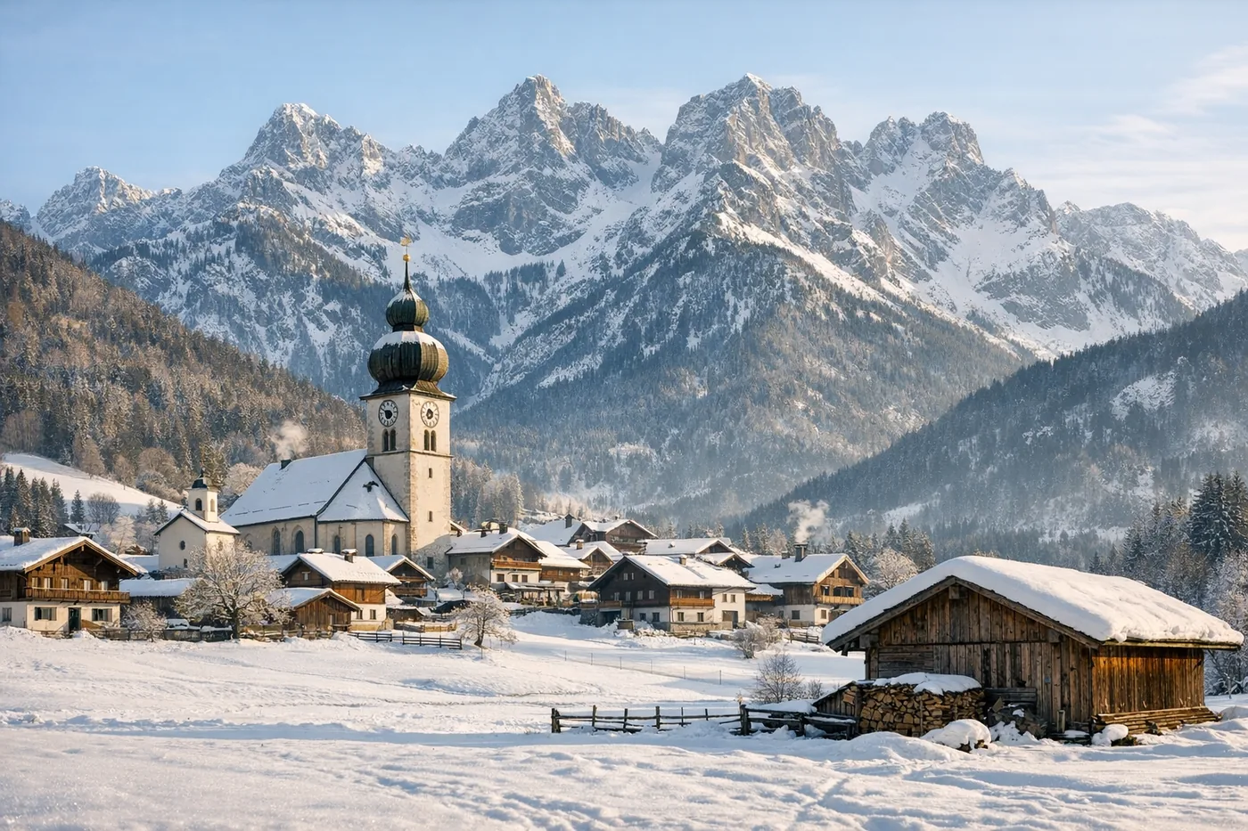 Wintersport in Lofer in Oostenrijk