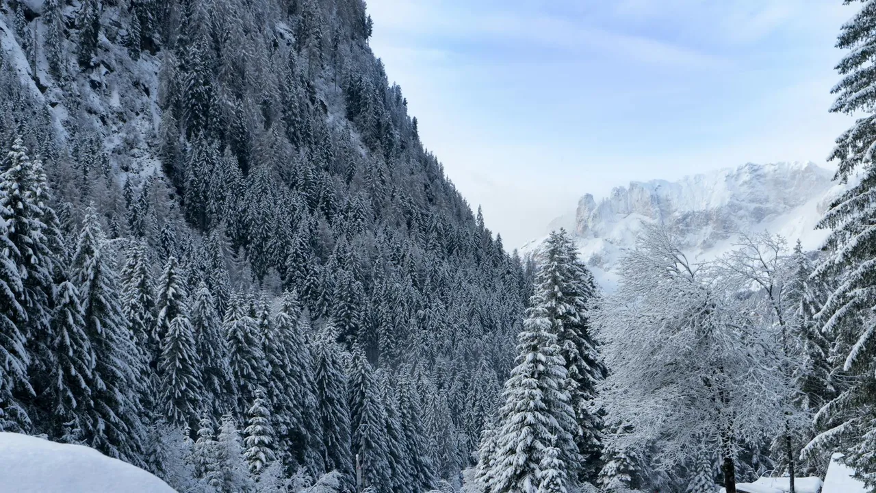Wintersport in Moena in Italië