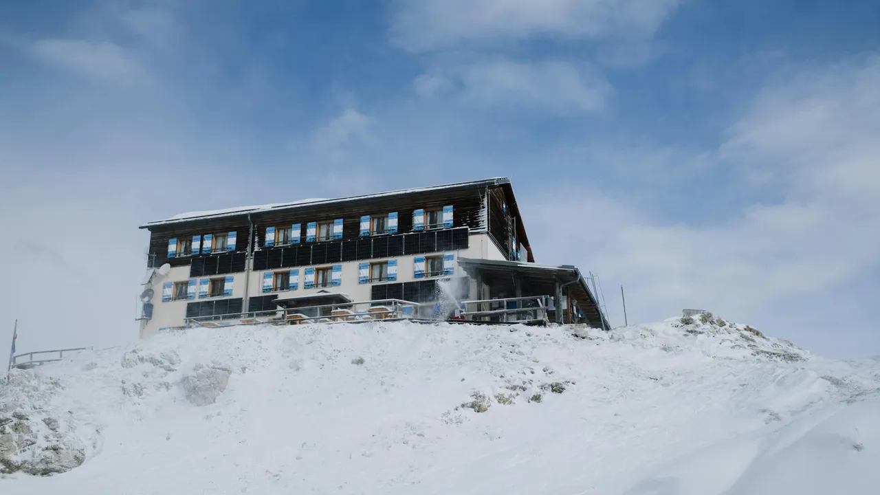 Wintersport in San Martino di Castrozza in Italië