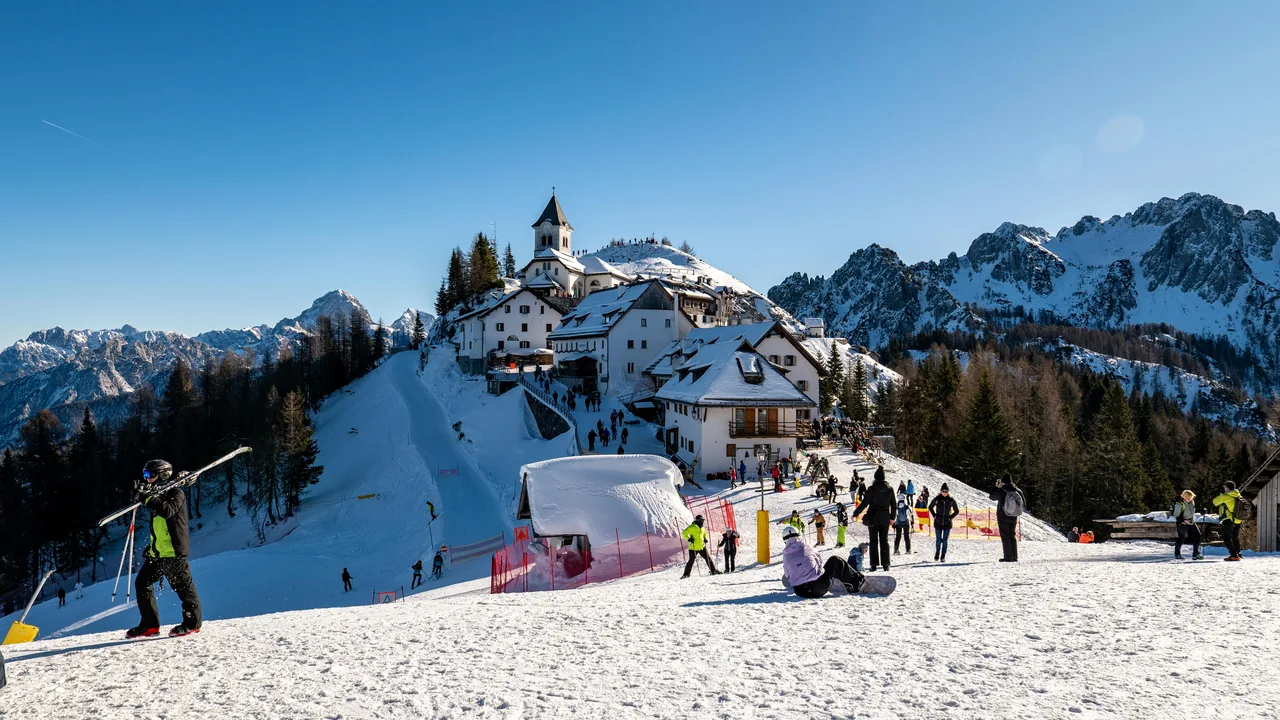 Wintersport in Sestriere in Italië