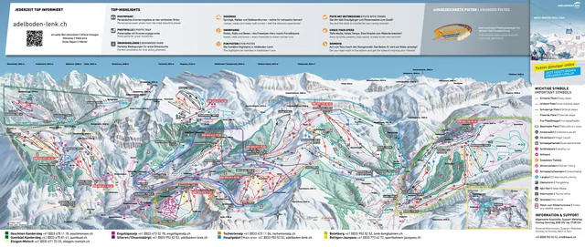 Pistekaart Adelboden
