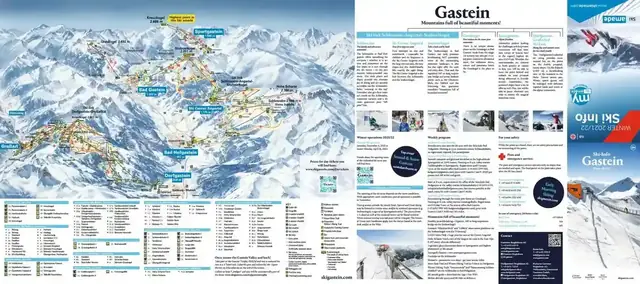 Pistekaart Bad Gastein