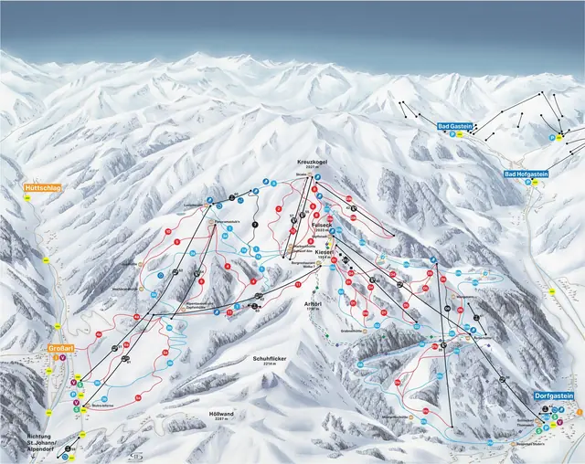 Pistekaart Dorfgastein