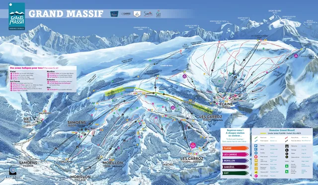 Pistekaart Flaine