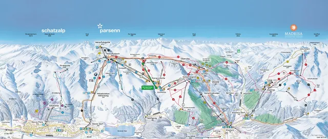 Pistekaart Klosters