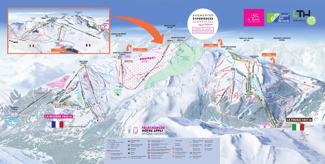 Pistekaart La Rosiere