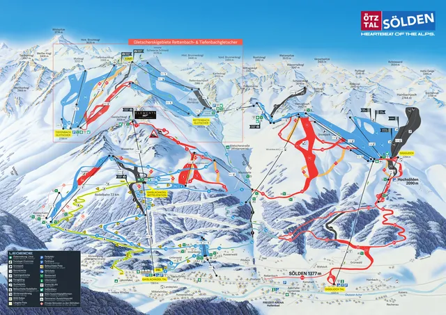 Pistekaart Sölden