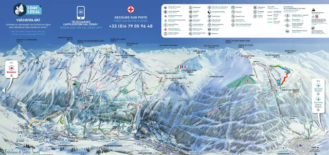 Pistekaart Val Cenis