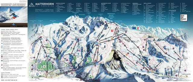 Pistekaart Zermatt