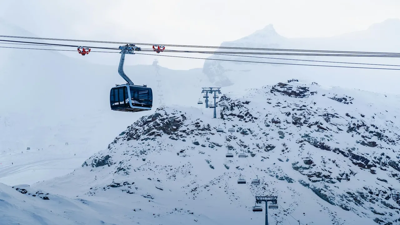 Wintersport in Zermatt in Zwitserland