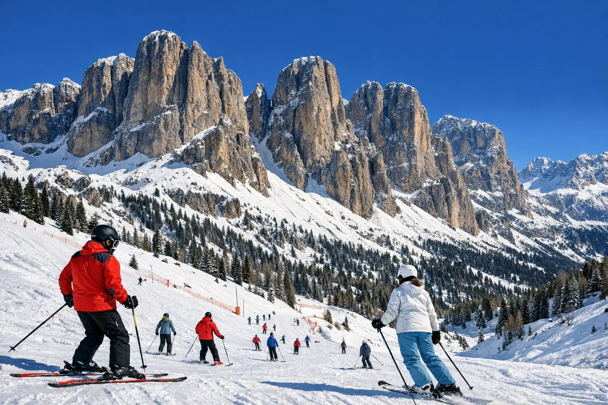 Skiën in Canazei