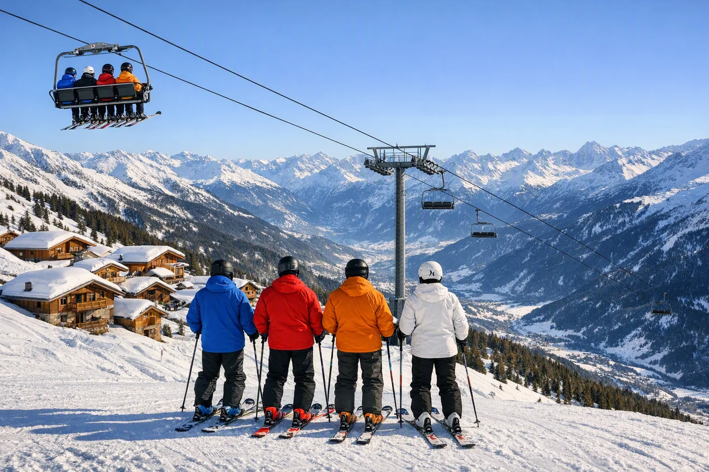 Wintersport in La Rosiere in Frankrijk