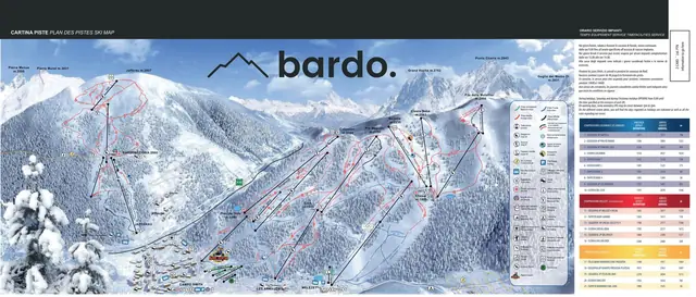 Pistekaart Bardonecchia
