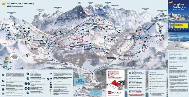 Pistekaart Grindelwald