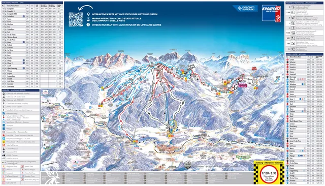 Pistekaart Kronplatz
