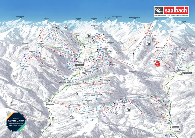 Pistekaart Leogang