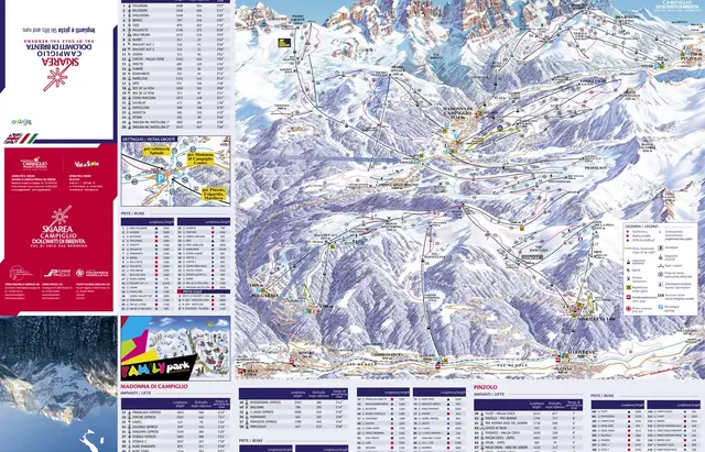 Pistekaart Madonna di Campiglio